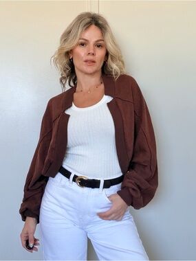 New Project Social T Leyenda Seamed Shrug Cardigan